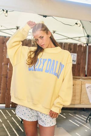 Dilly Dally Reversible Mockneck Sweatshirt