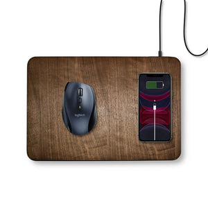 Real Wood Wireless Charging Mousepad - Aromatic Cedar