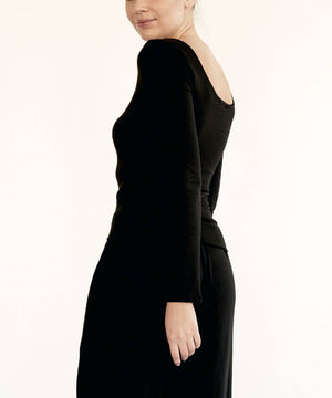Bamboo Double Layered Long Sleeve Top