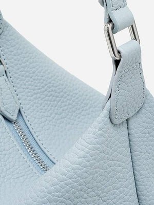 Leather Hobo Shoulder Bag with Soft Pillow Silhouette
