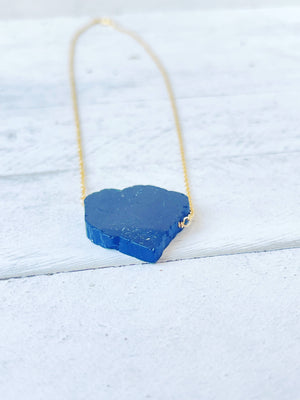 Obsidian Slab Necklace