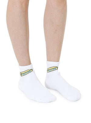 Butter Stick Classic Ankle Socks – White