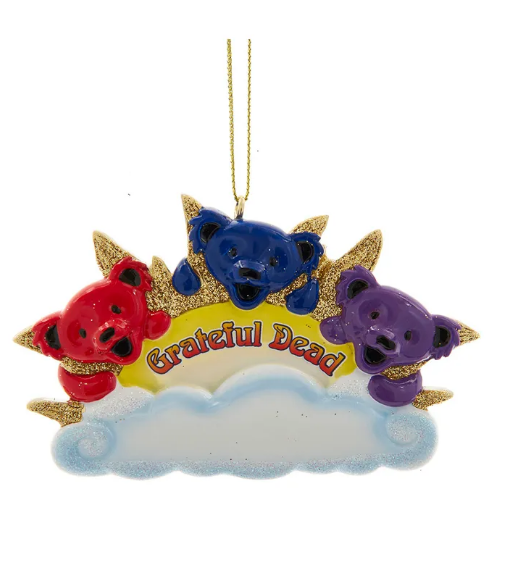 Grateful Dead Three Bears on a Cloud Ornament