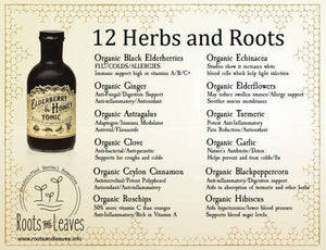 Elderberry and Honey Tonic, 16 oz