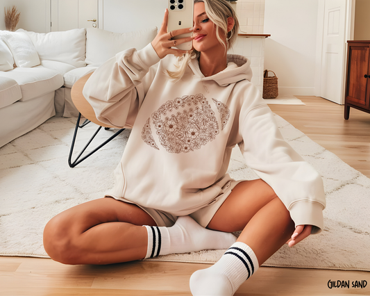 Football Floral Game Day Hoodie