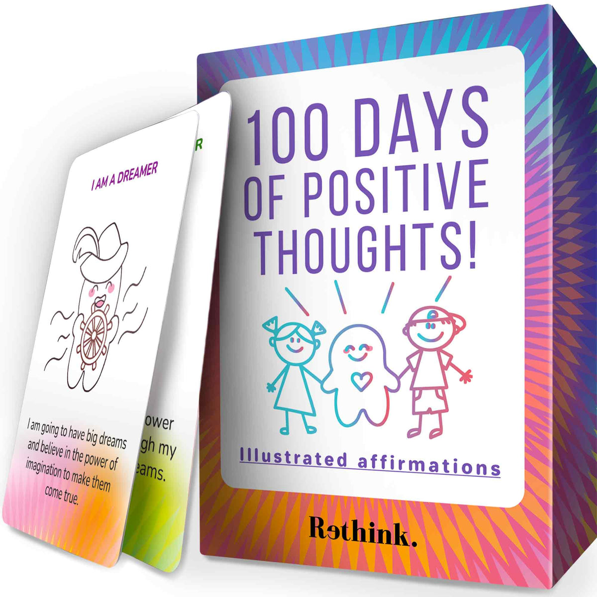 Rethink! Affirmation Cards for Kids - 100 Cards