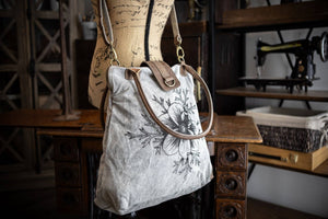 Pasque Flower Recycled Canvas Carryall