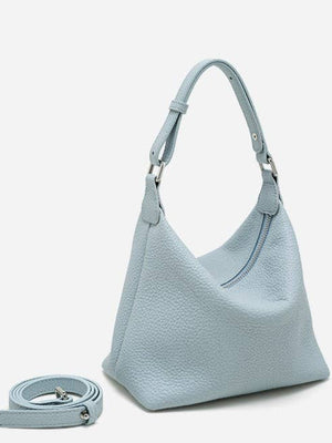 Leather Hobo Shoulder Bag with Soft Pillow Silhouette
