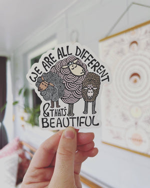 Different Is Beautiful Decorative Stickers