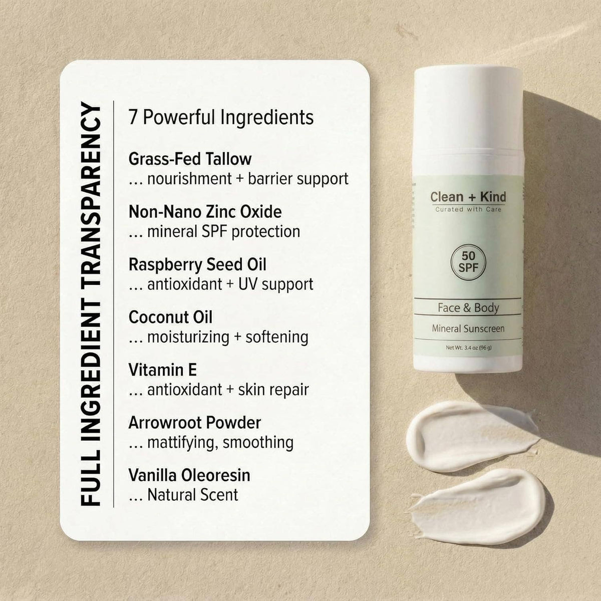 Tallow Mineral Sunscreen