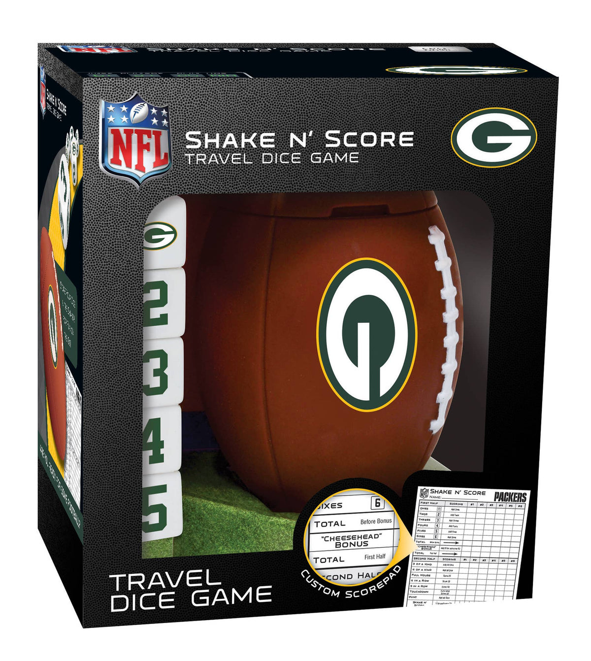 Green Bay Packers Shake n' Score Dice Game