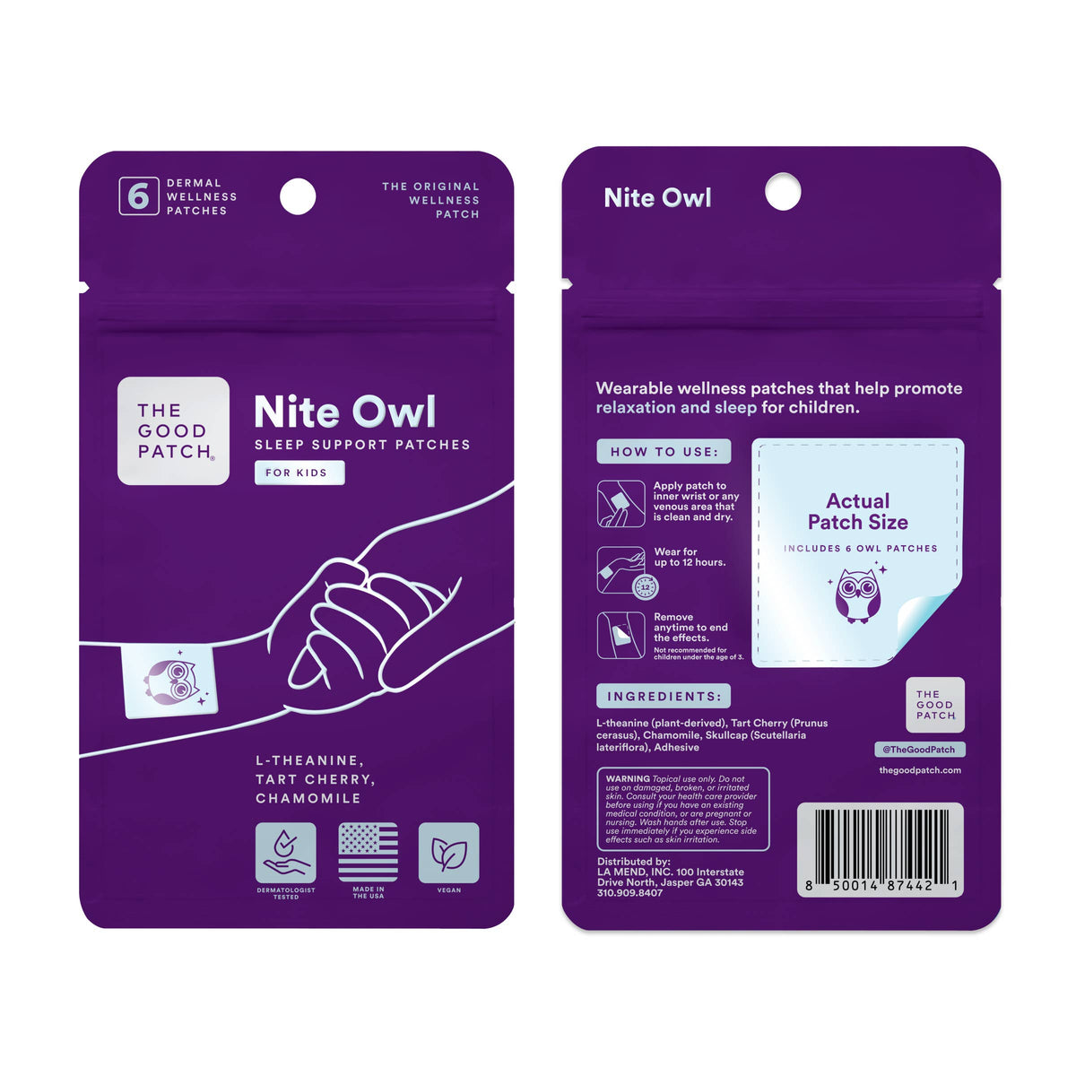Kids Sleep Patch Ages 3+ with L-Theanine & Chamomile