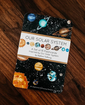 Solar System Flashcards, Set of 15 Cards