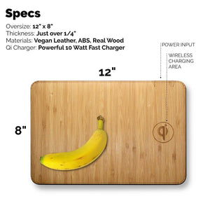 Real Wood Wireless Charging Mousepad - Aromatic Cedar