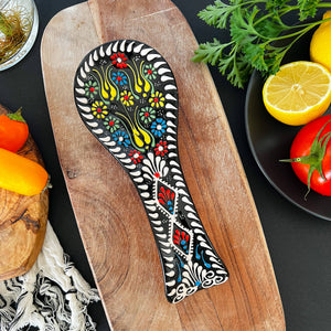 Ceramic Spoon Rest, Handmade Kitchen Decor, Spoon Holder