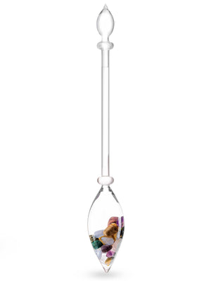 Gemstone Vial Five Elements – Amethyst, Chalcedony & Rose Quartz