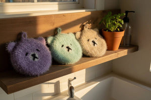 Good New Bears Scrubby Set – Cute Dish Scrubbers (3-Pack)