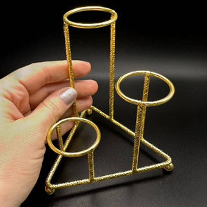 Three-Tiered Display Stand - Gold