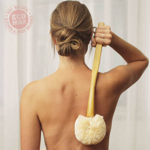 Back Body Brush w/Handle All Natural