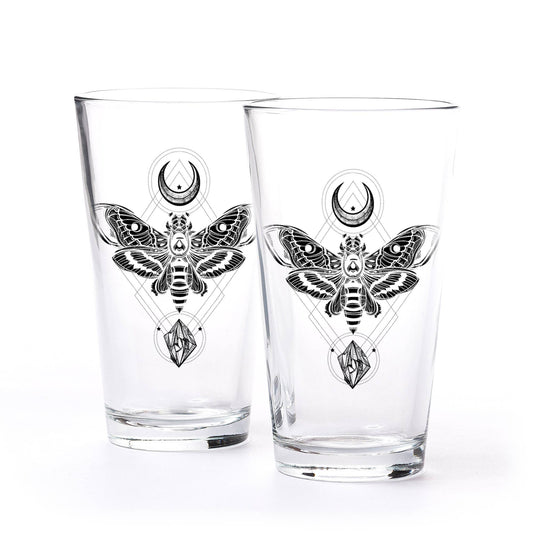 Moth Moon Rock Pint Set