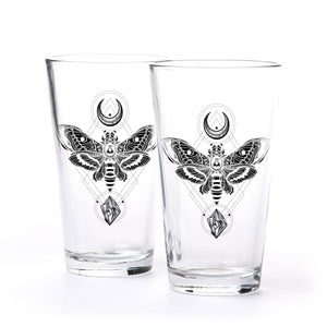 Moth Moon Rock Pint Set