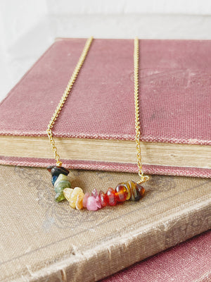 Tourmaline Chip Necklace