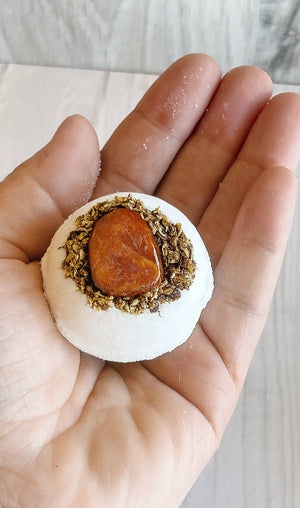 Carnelian & Osmanthus Bath Bomb