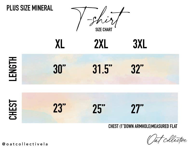 PEACE AND LOVE Plus Mineral Graphic Top
