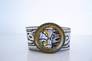 Paisley Please Belt - Sand