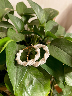 Macrame Hoop Earrings