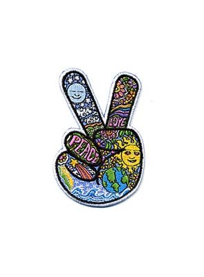 Peace Fingers Psychedelic Patch