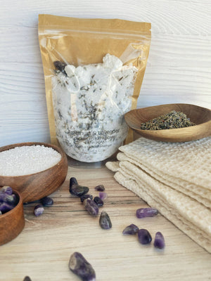 Amethyst & Lavender Crumbled Bath Bomb Bath Soak