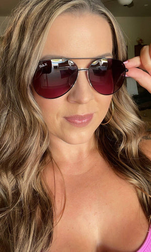Ace Aviator Sunglasses - Hot Pink