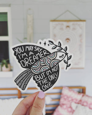 Peace Dove Decorative Stickers, Hippie Bird Stickers