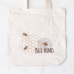 "Bee Kind" Organic Cotton Tote Bag- Simple Ecology