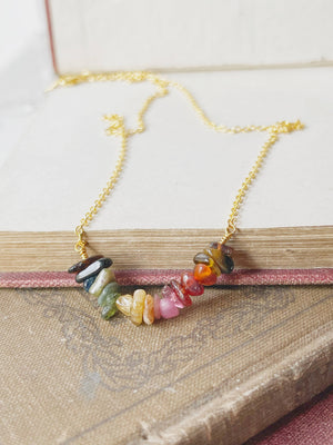 Tourmaline Chip Necklace