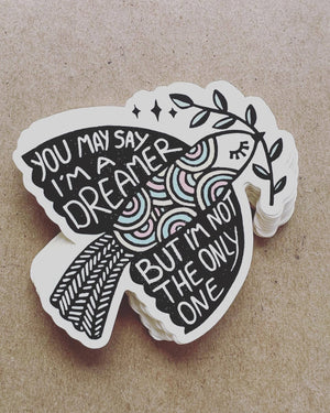 Peace Dove Decorative Stickers, Hippie Bird Stickers