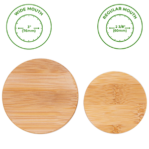 Bamboo Storage Stopper Lid for Mason Jars