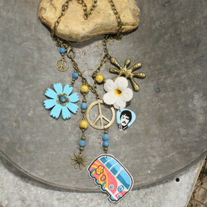On The Road with The Beatles Retro Charm Necklace