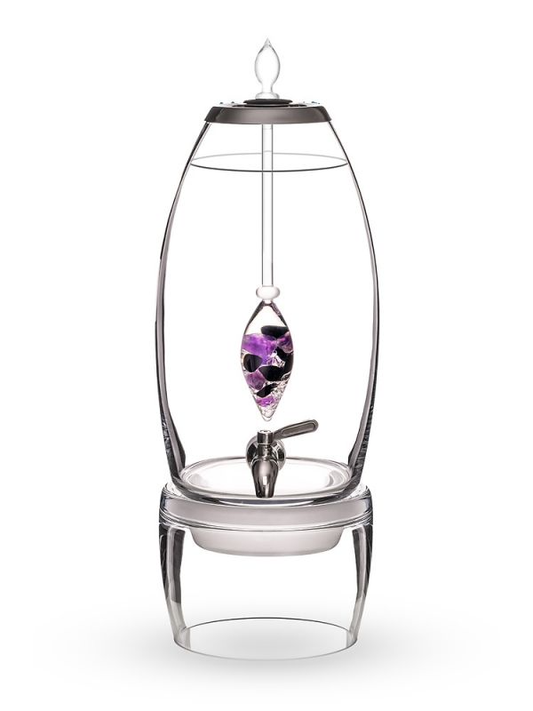 Gemstone Vial Guardian– Black Tourmaline & Amethyst