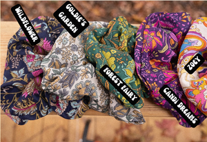 Boho Oversized Recycled Silk Scrunchie