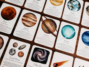 Solar System Flashcards, Set of 15 Cards
