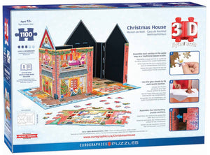 Christmas House 3D Puzzle, 1,100 Pieces