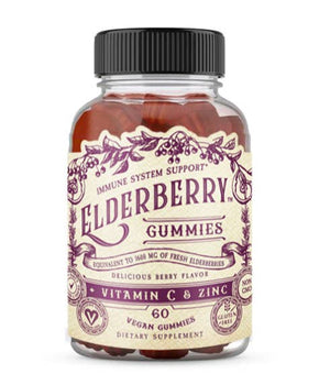 Elderberry Gummies with Zinc and Vitamin C, 60 Count