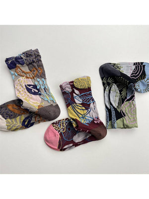 Rufia - Abstract Botanical Crew Socks