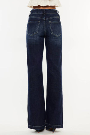 High Rise Wide Flare Jean