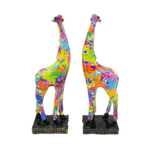 Resin Craft Ink Splash Giraffe Table Top