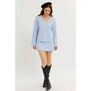Cloud Soft Oversized V-Neck Sweater with Bell Sleeves