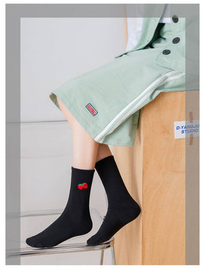 Rufia - Fruit Embroidery Crew Socks