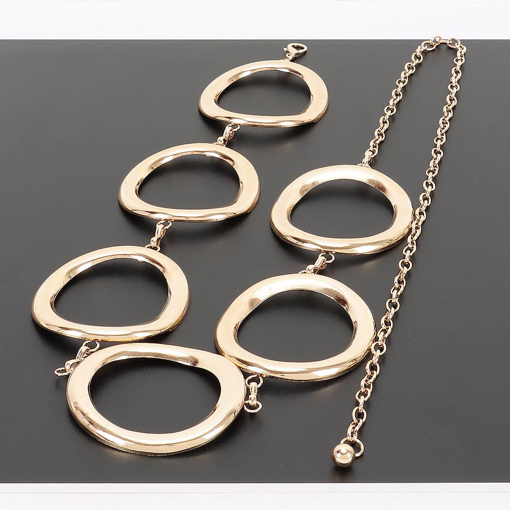 Oval Link Chain Belt – Gold